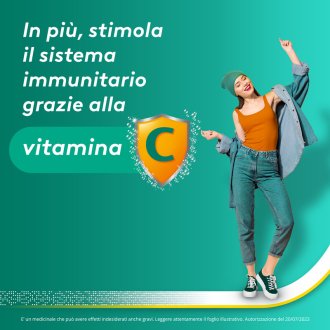 Aspirina C Granulato - Trattamento sintomatico di mal di testa, febbre e dolori muscolari - Gusto arancia - 10 Bustine