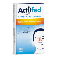 Actifed - Congestione nasale e raffreddore - 12 compresse 2,5mg+60mg Actifed - Congestione nasale e raffreddore - 12 compresse 2,5mg+60mg