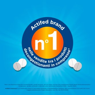 Actifed - Congestione nasale e raffreddore - 12 compresse 2,5mg+60mg