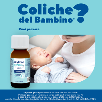 Mylicon Gocce Bambini - Simeticone per il meteorismo dei bambini - 30 ml