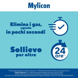 Mylicon Gocce Bambini - Simeticone per il meteorismo dei bambini - 30 ml