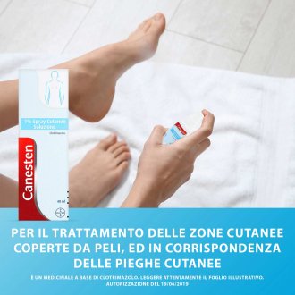 Canesten Soluzione Cutanea 1% - Trattamento delle micosi della pelle e delle piaghe - 40 ml