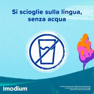 Imodium - Per il trattamento della diarrea acuta - 12 Compresse Orosolubili 2mg