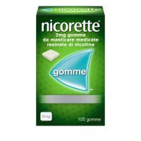 Nicorette - Gomme masticabili per smettere di fumare - 105 Gomme da Masticare 2mg