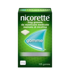 Nicorette - Gomme masticabili per smettere di fumare - 105 Gomme da Masticare 2mg