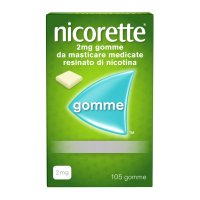 Nicorette - Gomme masticabili per smettere di fumare - 105 Gomme da Masticare 2mg