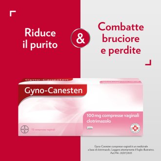 Gyno-Canesten - Trattamento dei sintomi associati alla candida - 12 compresse Vaginali 