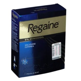 Regaine 5% - Soluzione cutanea per alopecia androgenetica e caduta dei capelli - Flacone 60ml 