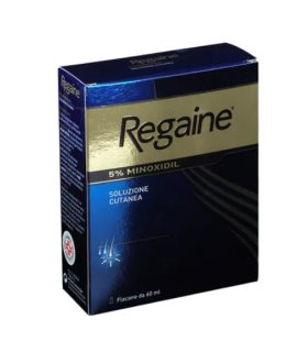Regaine 5% - Soluzione cutanea per alopecia androgenetica e caduta dei capelli - Flacone 60ml 