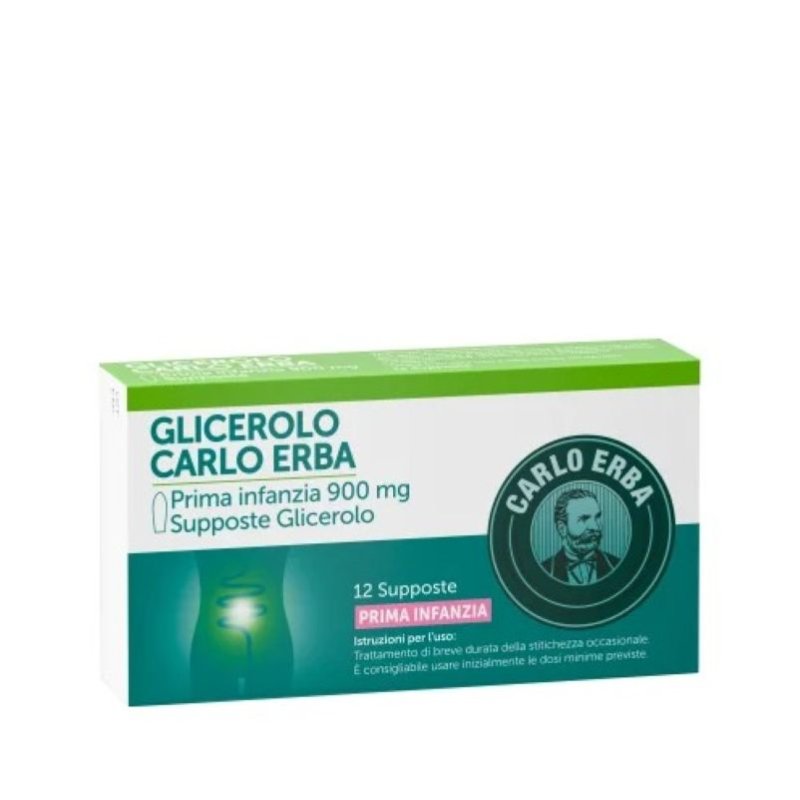 Glicerolo prima Infanzia - Per la stitichezza occasionale dei neonati - 12 supposte 900mg Glicerolo prima Infanzia - Per la stitichezza occasionale dei neonati - 12 supposte 900mg