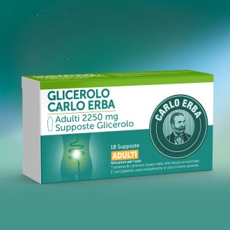 Glicerolo Adulti - Per la stitichezza occasionale degli adulti - 18 supposte 2250mg