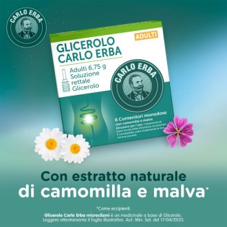 Glicerolo Microclismi Adulti 6 contenitori 6,75g Glicerolo Microclismi Adulti 6 contenitori 6,75g