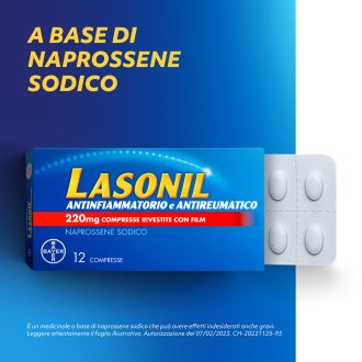 Lasonil - Antinfiammatorio e antireumatico per dolori da lievi a moderati - 12 compresse rivestite