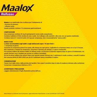 Maalox Reflusso 14 compresse 20mg