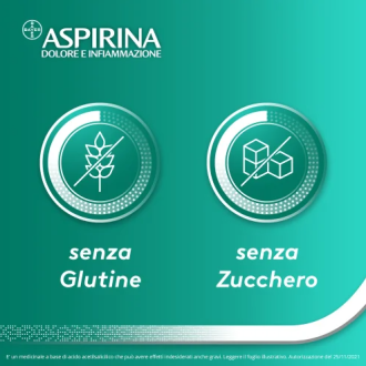 Aspirina Dolore e Infiammazione - Trattamento sintomatico di febbre e dolori - 20 Compresse 500 mg