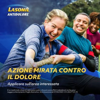 Lasonil Antidolore Gel 10% - Gel antidolorifico per traumi muscolari ed articolari - 50 g