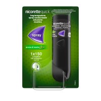 NicoretteQuick Spray - Per alleviare astinenza da nicotina - 1 Flacone 150 erogazioni Aroma Menta