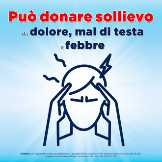Actisinu - Adatte per il trattamento di sinusite, raffreddore e mal di testa - 12 compresse 200mg + 30mg