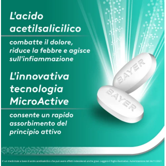 Aspirina Act Dolore e Infiammazione - Trattamento sintomatico di febbre e dolori - 12 Compresse 1000 mg