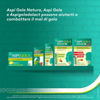 Aspi Gola Dolact  - Spray Antinfiammatorio per mal di gola forte -15 ml