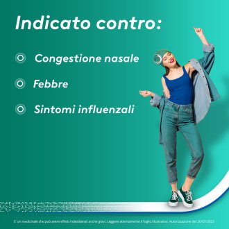 Aspirina Influenza e Naso Chiuso - Trattamento sintomatico della congestione nasale e di stati febbrili - 10 Bustine