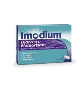 Imodium Diarrea E Meteorismo - 12 compresse