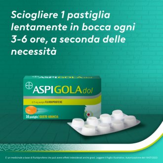 Aspigoladol - Per il trattamento del mal di gola - 16 pastiglie