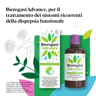 Iberogast Advance Gocce orali - Per il trattamento della dispepsia funzionale e mal di stomaco - 100 ml