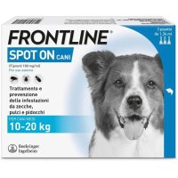 Frontline Spot On Cani x3 Antiparassitario Contro Pulci, Zecche E Pidocchi (10-20Kg)