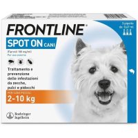 Frontline Spot On Cani x3 Antiparassitario Contro Pulci, Zecche E Pidocchi (2-10Kg)