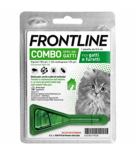 Frontline Combo Gatti  x1 Pipetta, Antiparassitario Contro Pulci, Zecche E Pidocchi 