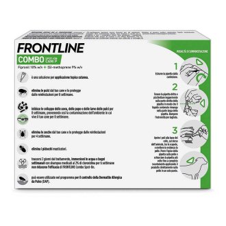 Frontline Combo Cani x3 Pipette, Antiparassitario per Cani (2-10Kg) Contro Pulci, Zecche E Pidocchi Frontline Combo Cani x3 Pipette, Antiparassitario per Cani (2-10Kg) Contro Pulci, Zecche E Pidocchi