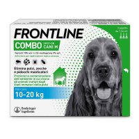 Frontline Combo Cani x3 Pipette, Antiparassitario per Cani (10-20Kg) Contro Pulci, Zecche E Pidocchi Frontline Combo Cani x3 Pipette, Antiparassitario per Cani (10-20Kg) Contro Pulci, Zecche E Pidocchi