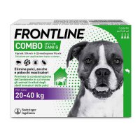 Frontline Combo Cani x3 Pipette, Antiparassitario per Cani (20-40Kg) Contro Pulci, Zecche E Pidocchi Frontline Combo Cani x3 Pipette, Antiparassitario per Cani (20-40Kg) Contro Pulci, Zecche E Pidocchi
