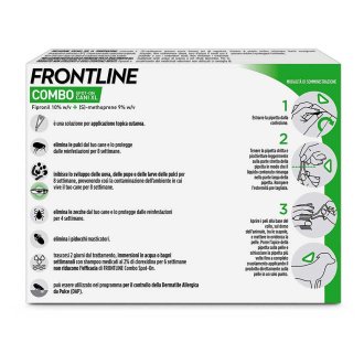 Frontline Combo Cani x3 Pipette, Antiparassitario per Cani (+40Kg) Contro Pulci, Zecche E Pidocchi