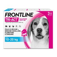 Frontline Tri-Act x3 Pipette, Antiparassitario Per Cani (10-20Kg) Contro Parassiti Esterni E Insetti Volanti Frontline Tri-Act x3 Pipette, Antiparassitario Per Cani (10-20Kg) Contro Parassiti Esterni E Insetti Volanti