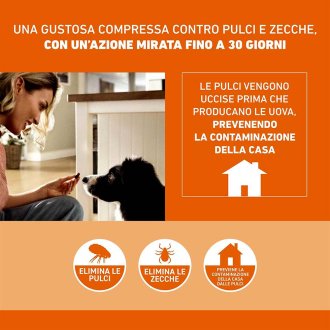 Frontpro x3 Compresse Masticabili, Antiparassitario Per Cani (2-4Kg) Contro Pulci E Zecche