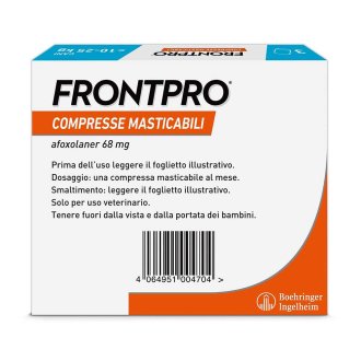 Frontpro Cani x3 Compresse Masticabili, Antiparassitario Per Cani (10-25Kg) Contro Pulci E Zecche