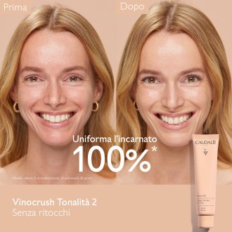 Caudalie Vinocrush Crema Viso Colorata 02 - Crema colorata uniformante - Tonalità 02 - 30 ml