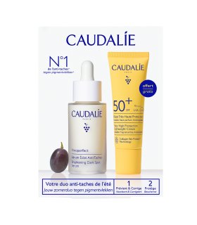 Caudalie Cofanetto Vinoperfect + Vinosun - Siero antimacchie + Fluido Solare Viso SPF50+ - Edizione 2026