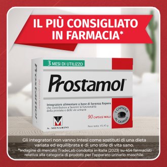 Prostamol - Integratore alimentare per la prostata e le vie urinarie - 90 Capsule