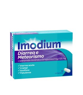 Imodium Diarrea E Meteorismo - 12 compresse