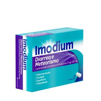 Imodium Diarrea E Meteorismo - 12 compresse