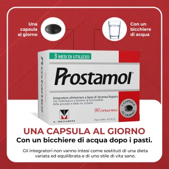 Prostamol - Integratore alimentare per la prostata e le vie urinarie - 90 Capsule