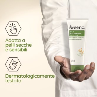 Aveeno Daily Moisturising Crema Idratante Corpo - Crema nutriente per pelli normali e secche - 200 ml