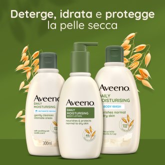 Aveeno Daily Moisturising Crema Idratante Corpo - Crema nutriente per pelli normali e secche - 200 ml