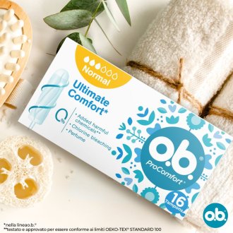 O.B. ProComfort Normal - Assorbenti interni per flusso da leggero a medio - 16 assorbenti