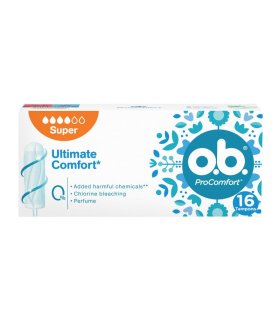 O.B. ProComfort Super - Assorbenti interni per flusso intenso - 16 assorbenti O.B. ProComfort Super - Assorbenti interni per flusso intenso - 16 assorbenti