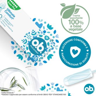 O.B. ProComfort Super Plus - Assorbenti interni per flusso molto intenso o dopo il parto - 16 assorbenti