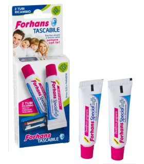 Forhans Dentifricio Tascabile kit da viaggio - Dentifricio per il sanguinamento dei denti - 2 Tubi da 12 ml ciascuno